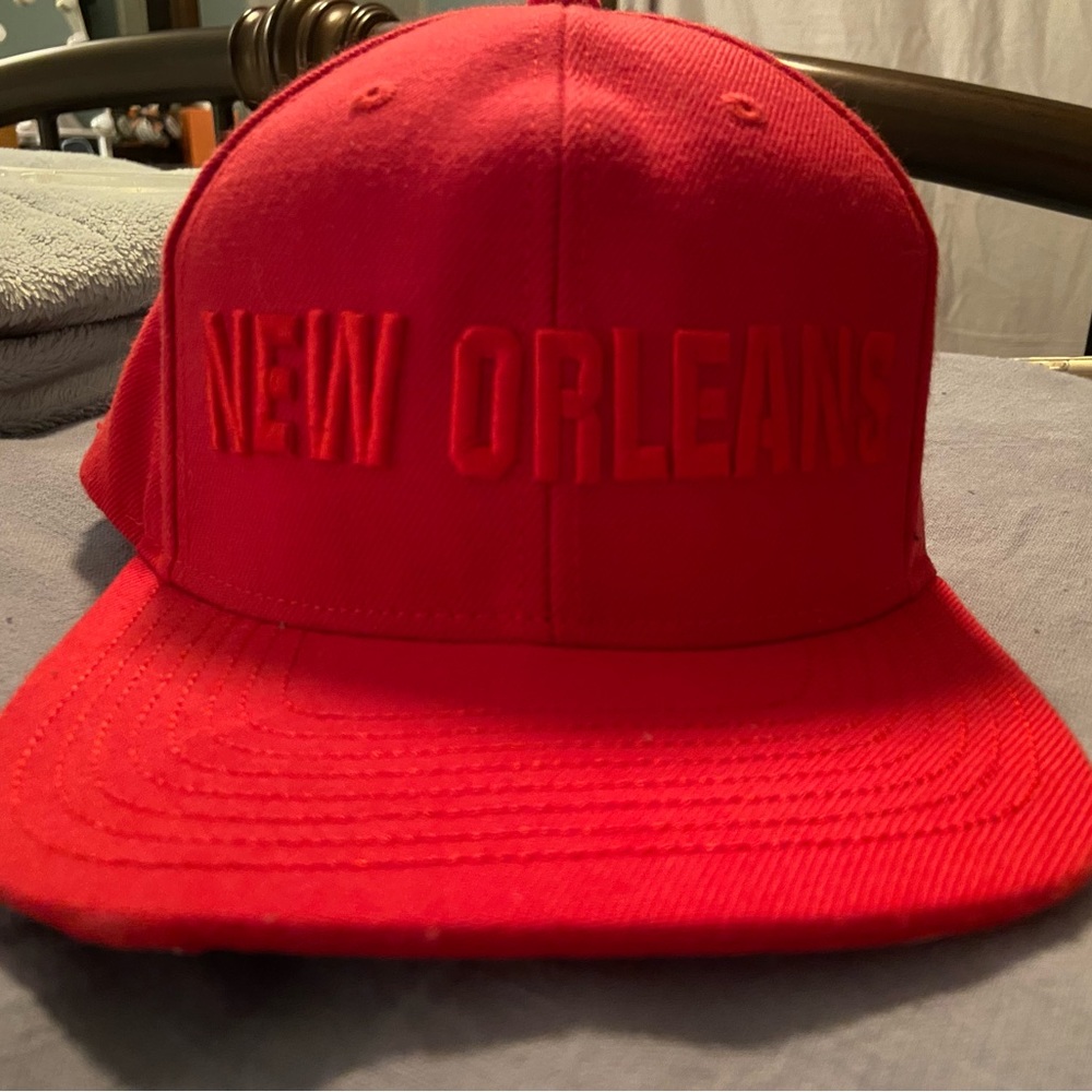 Red New Orleans adidas  Flatbill